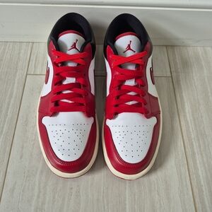 Nike Air Jordan Low Men's Sneakers - White/Red